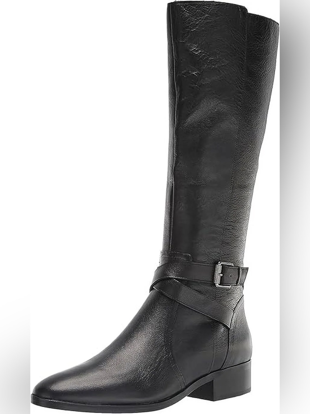 Naturalizer Rena 2 riding boots black leather silver hardware size 10